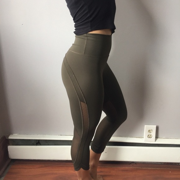 Lululemon green mesh leggings Clearance